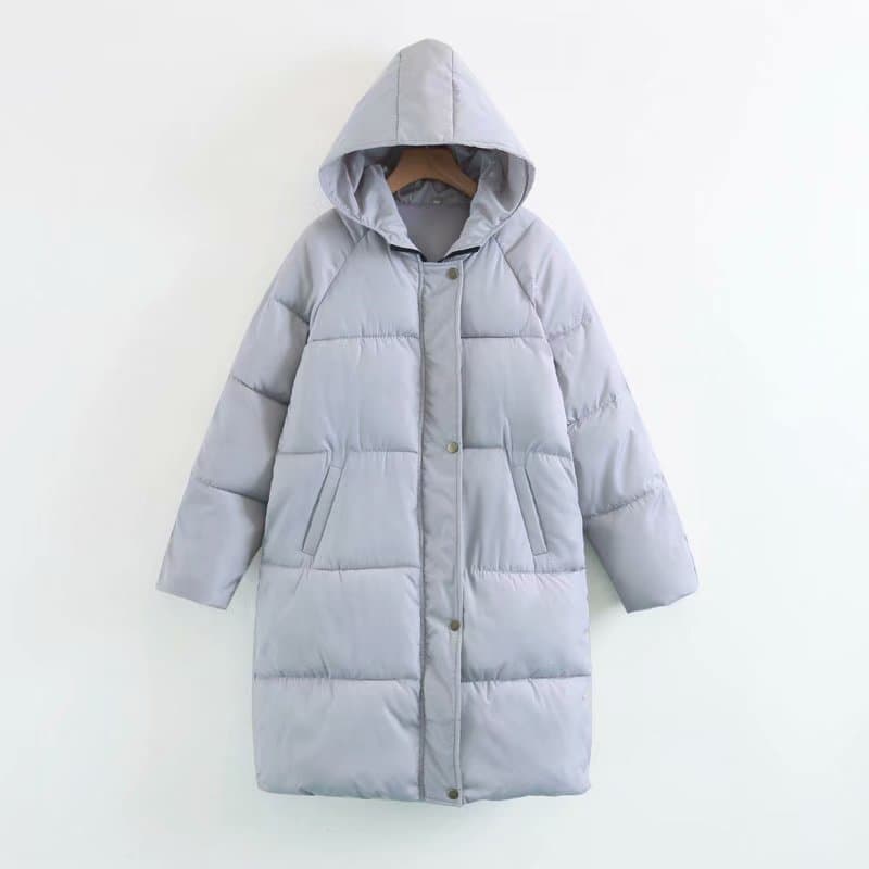 Chaqueta acolchada con capucha, ajuste holgado