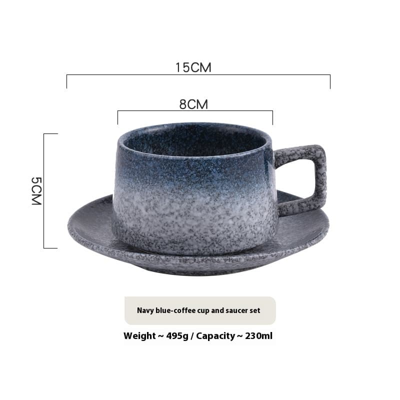 Juego de taza y platillo de cerámica 230ML