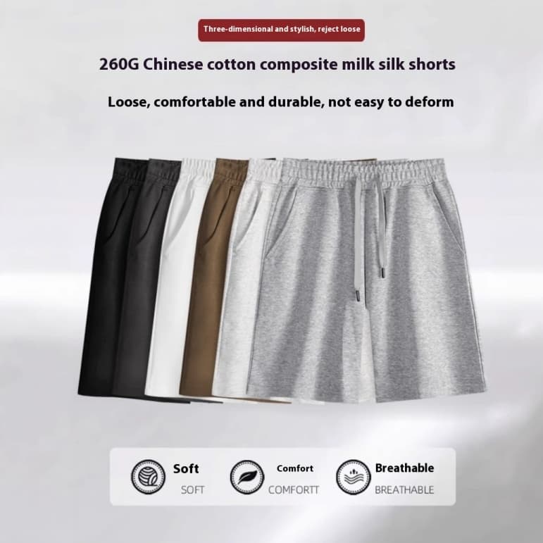 Shorts deportivos de verano para parejas de algodón