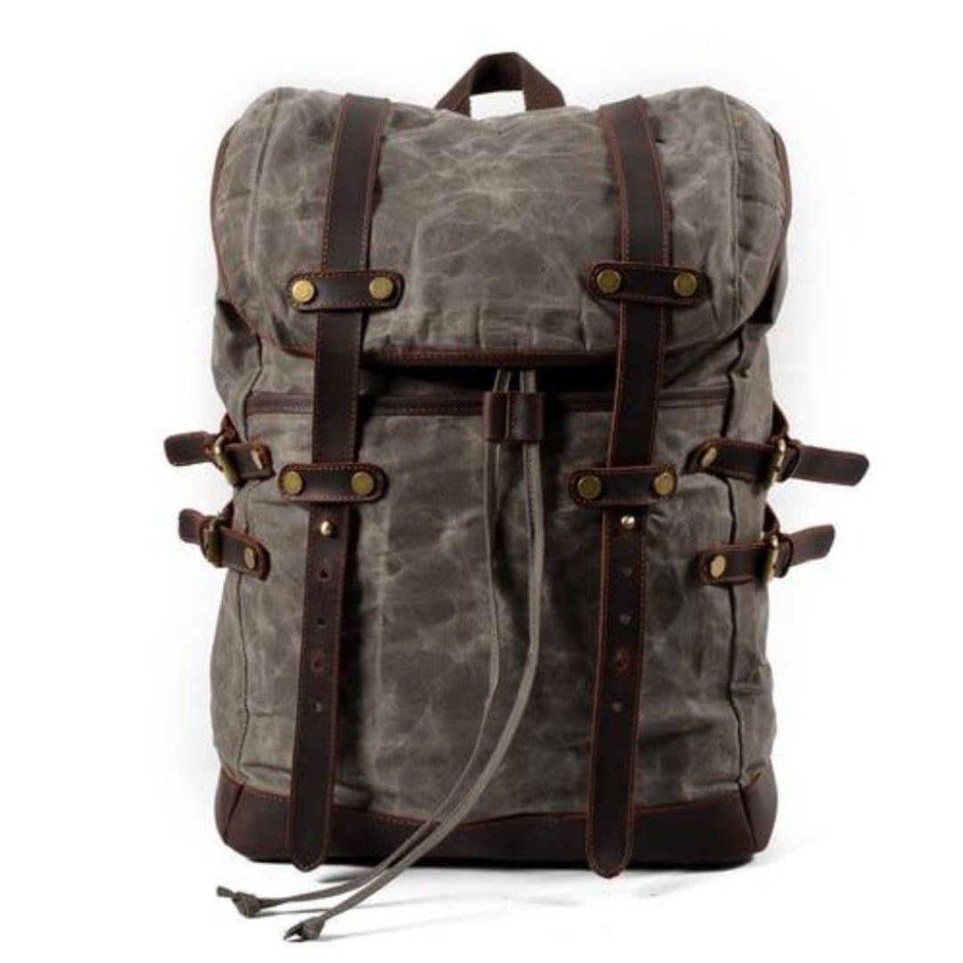 Mochila de lienzo para hombre resistente al agua