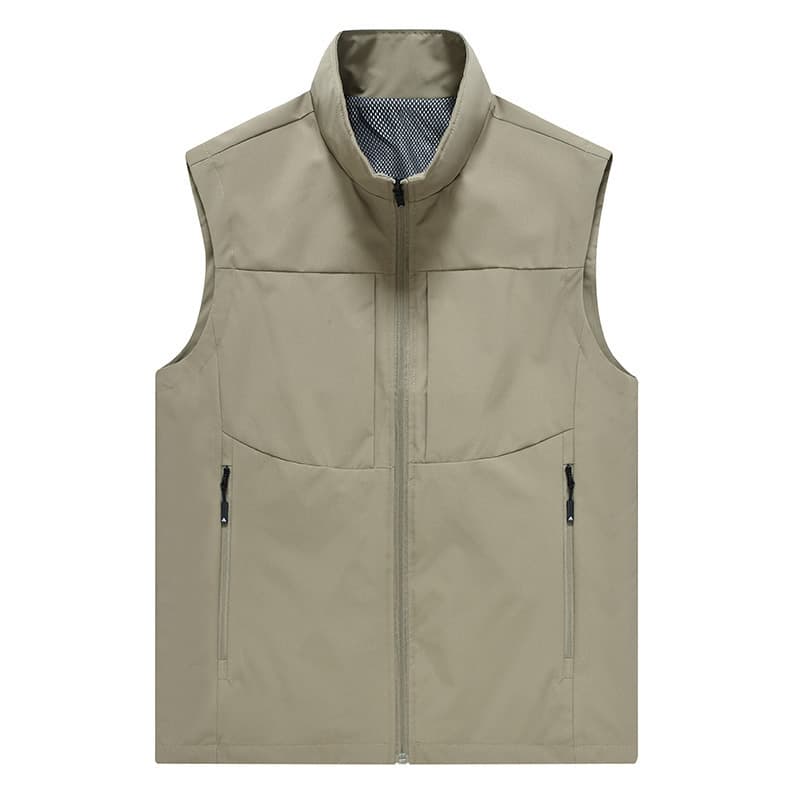 Chaleco deportivo transpirable sin capucha para hombre