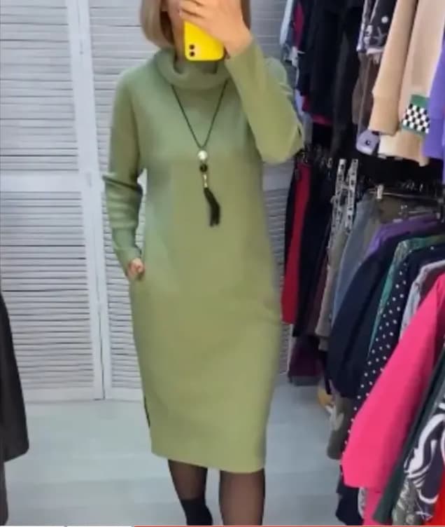 Vestido ajustado de largo medio