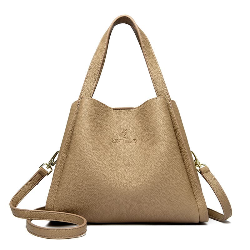 Bolsa de cuero para mujer, estilo urbano elegante