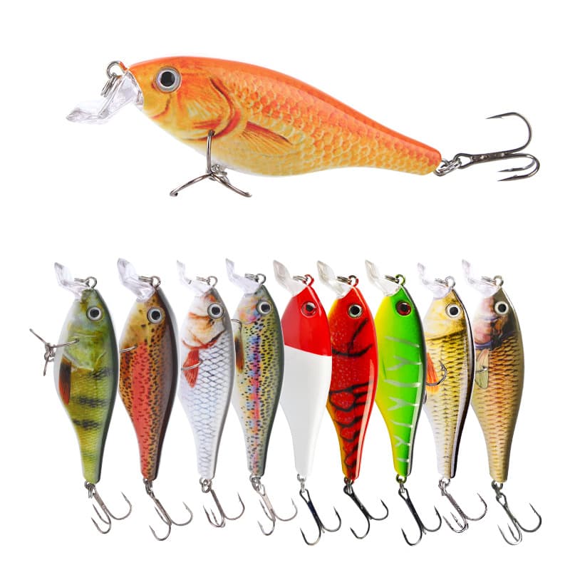 Isca dura tipo Mino simulada para pesca