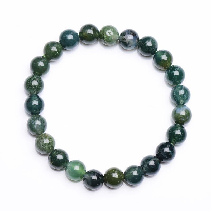 Pulsera de ágata con hierba acuática natural