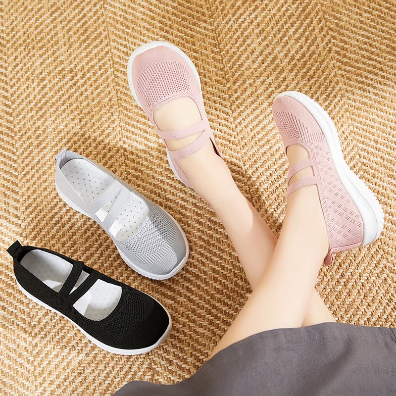 Zapatillas transpirables de tejido volador con suela suave