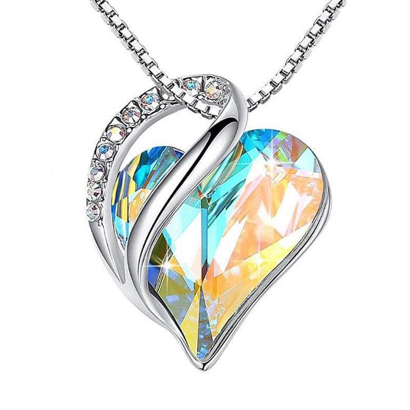 Collar de plata 925 con forma de corazón