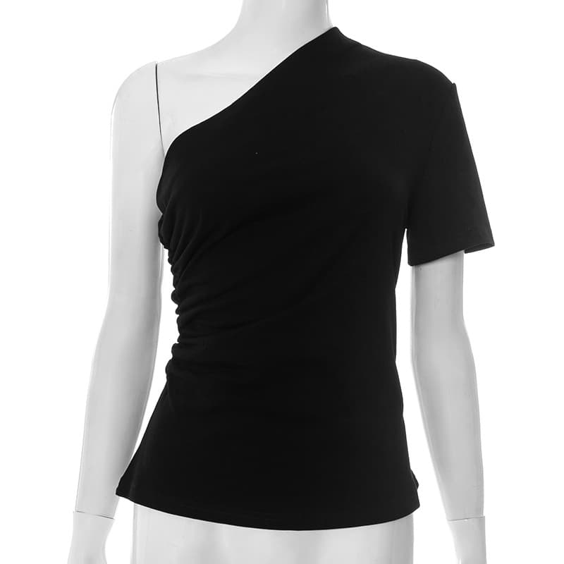 Playera casual de algodón con manga raglan