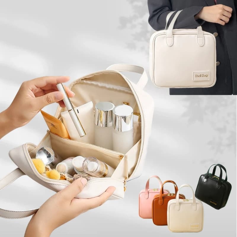 Bolsa organizadora de cosméticos impermeable con gran capacidad