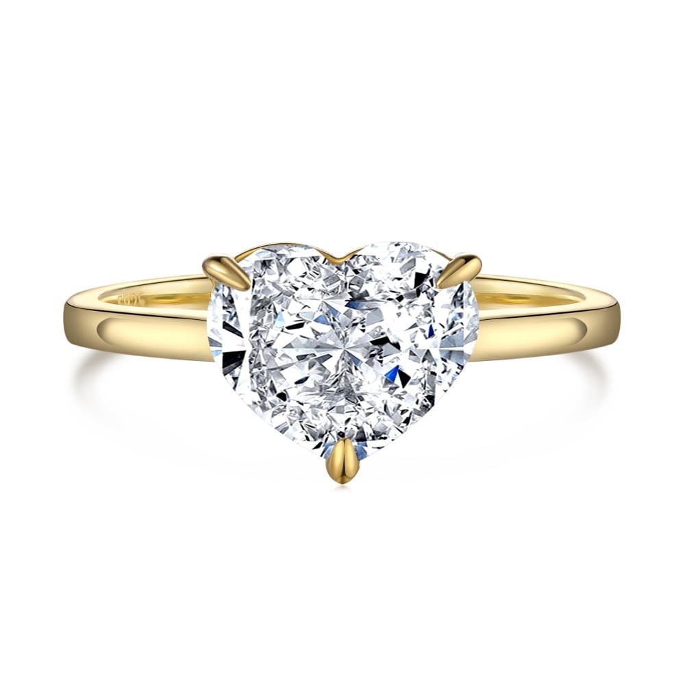 Anillo de plata esterlina con zirconia corte flor de hielo
