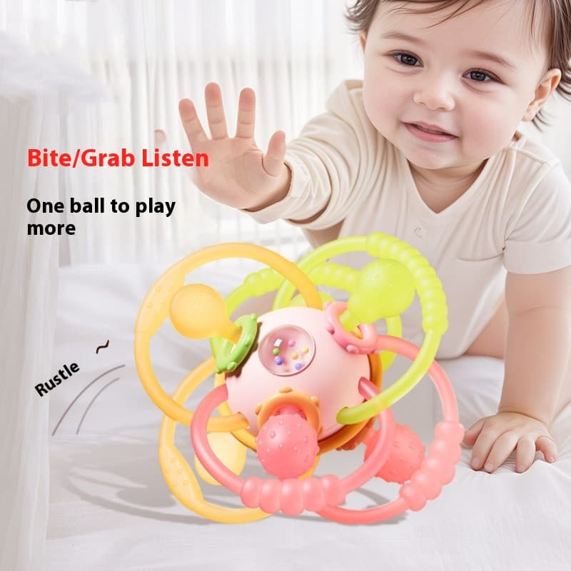 Pelota de silicona masticable para bebés