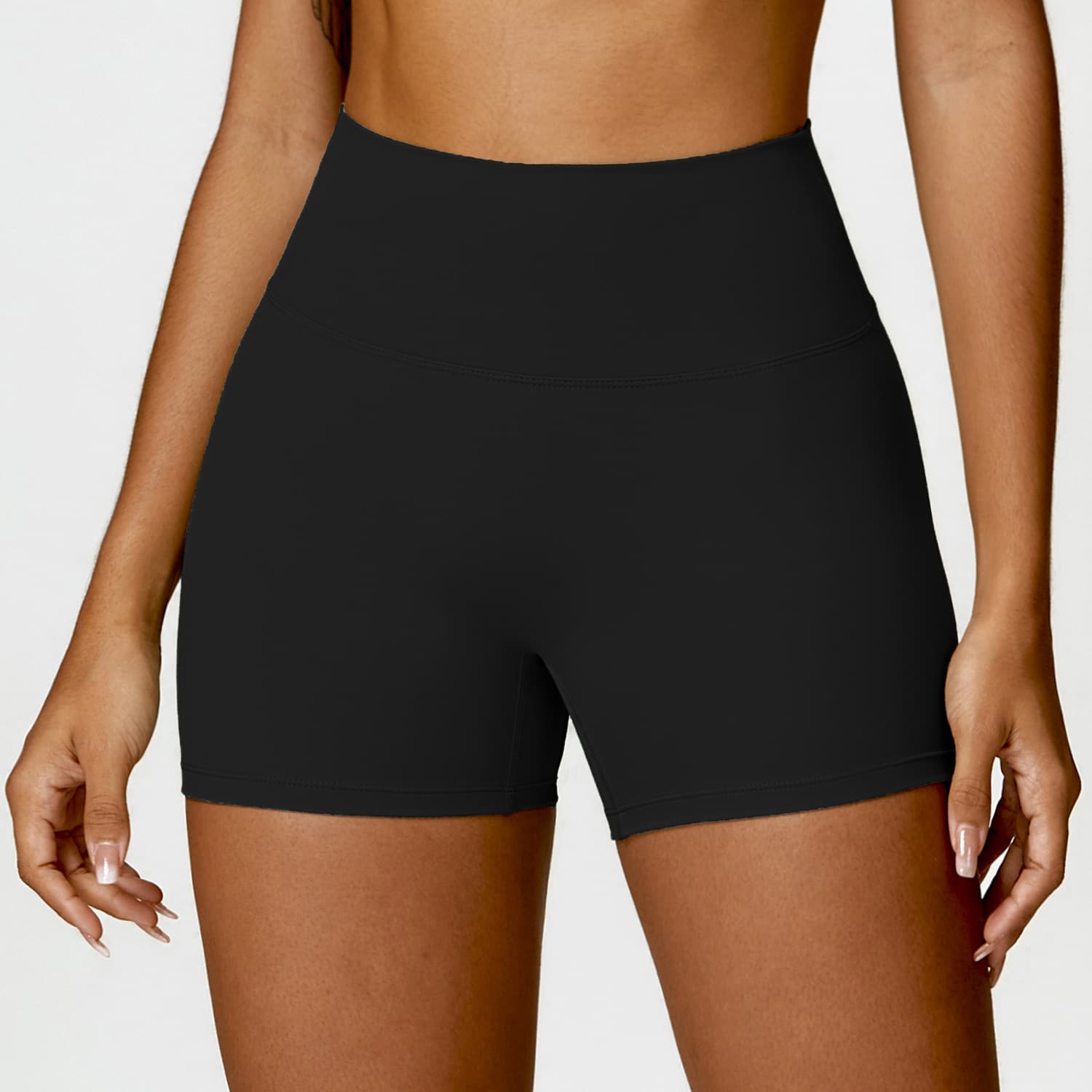 Short talle alto para yoga con control abdominal