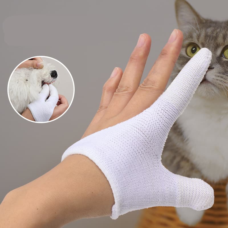 Cepillo de dientes de dedo para perros y gatos