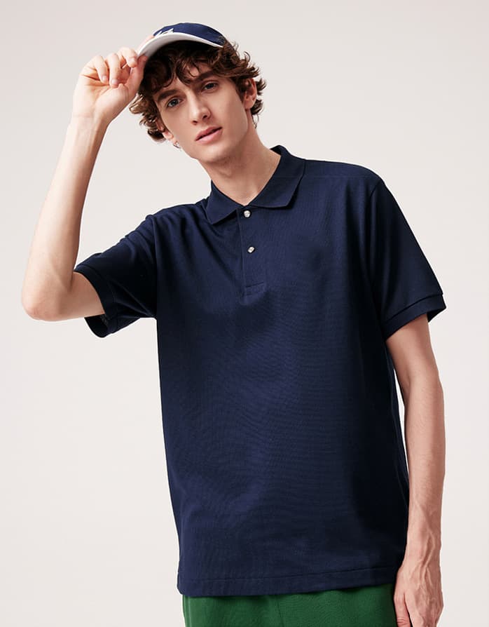 Camisa holgada talla grande de algodón perlado manga corta