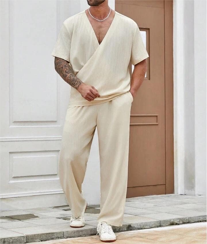 Conjunto casual de camiseta y pantalones cortos