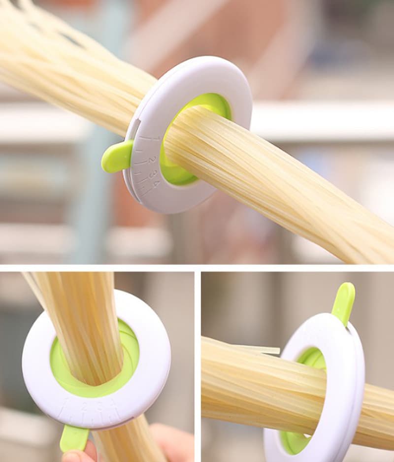 Medidor de pasta y fideos de plástico para cocina