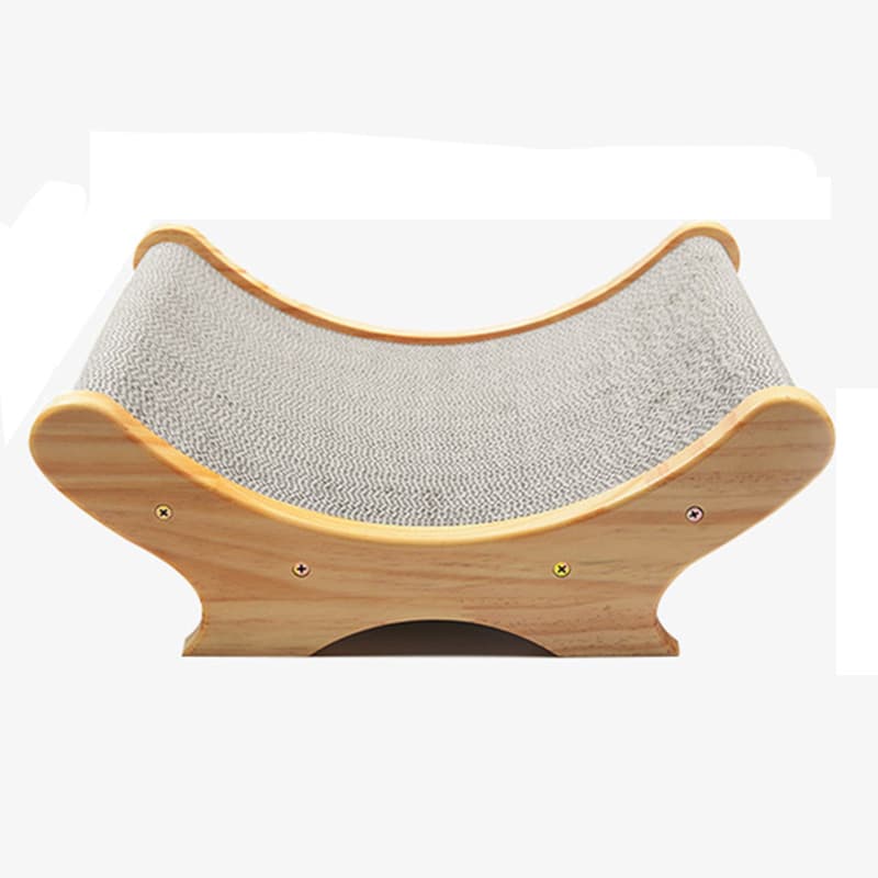 Rascador para gatos con madera de pino e hierba gatera