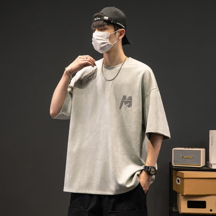 Playera de hombre a rayas manga corta
