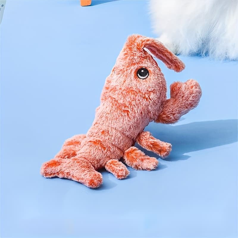 Juguete de peluche langosta recargable con hierba gatera