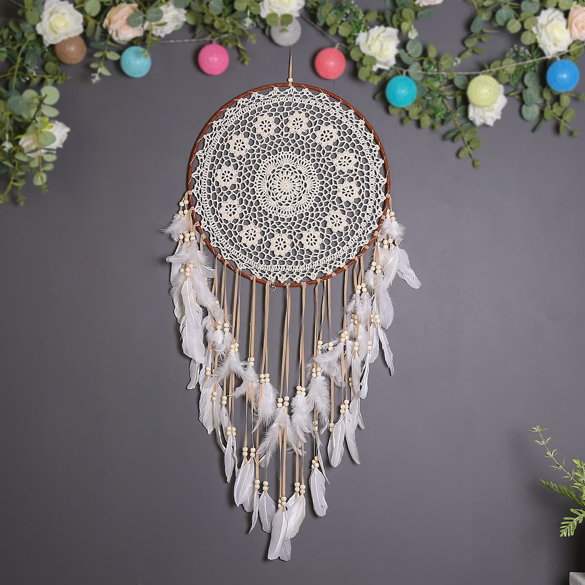 Atrapasueños bohemio para decoración de habitación