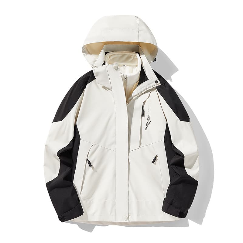 Chaqueta de montaña impermeable con forro de lana removible