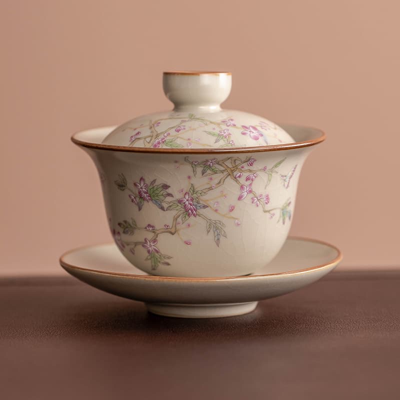 Tazón de cerámica Kung Fu para té con diseños variados