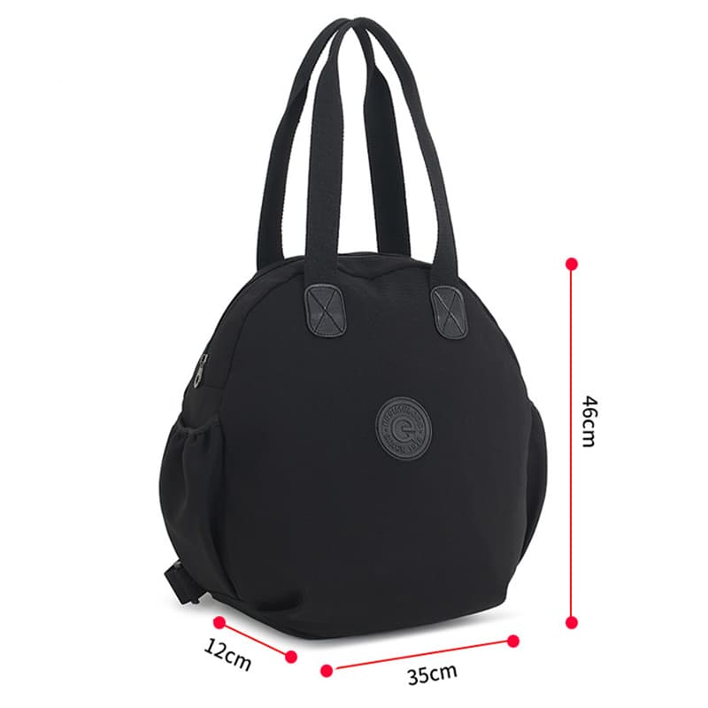 Bolsa redonda para mujer, multifuncional de gran capacidad