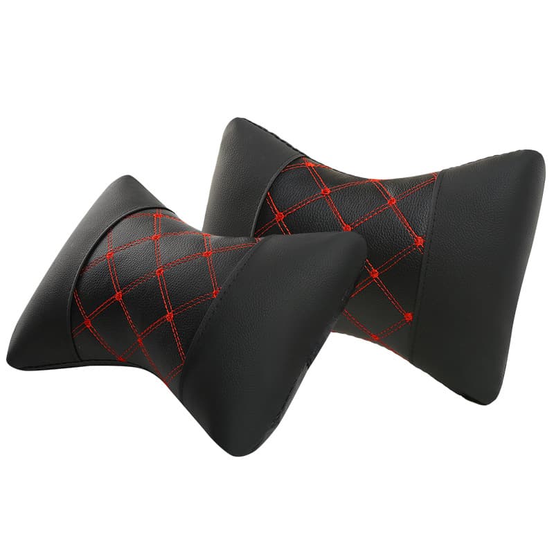 Almohada de reposacabezas acolchada de cuero