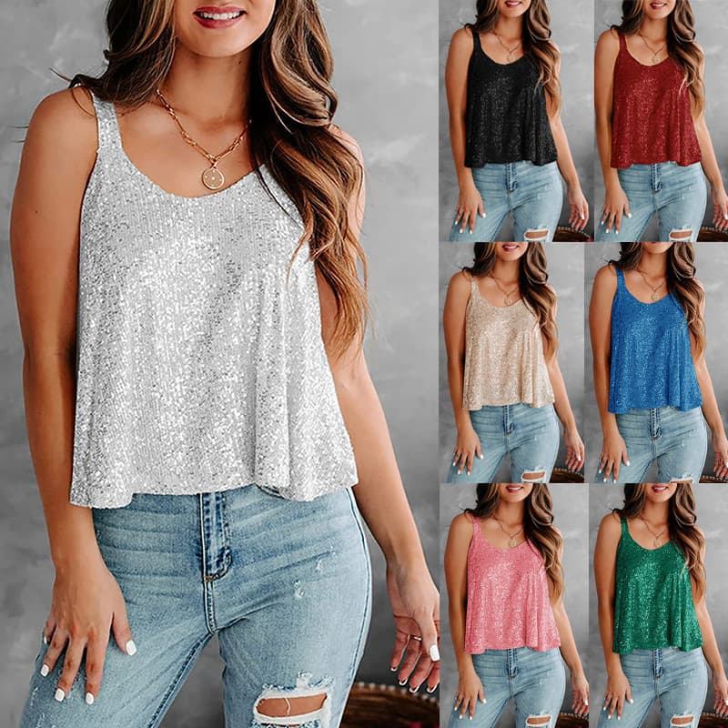 Blusa sin mangas para mujer
