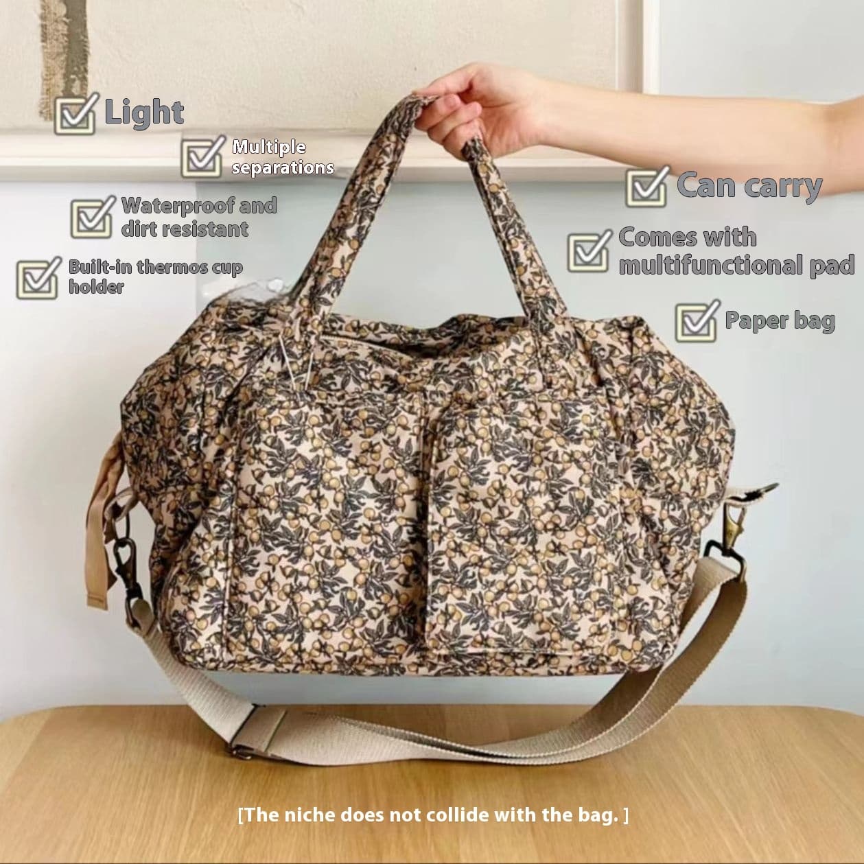 Bolsa impermeable multicompartimento de gran capacidad