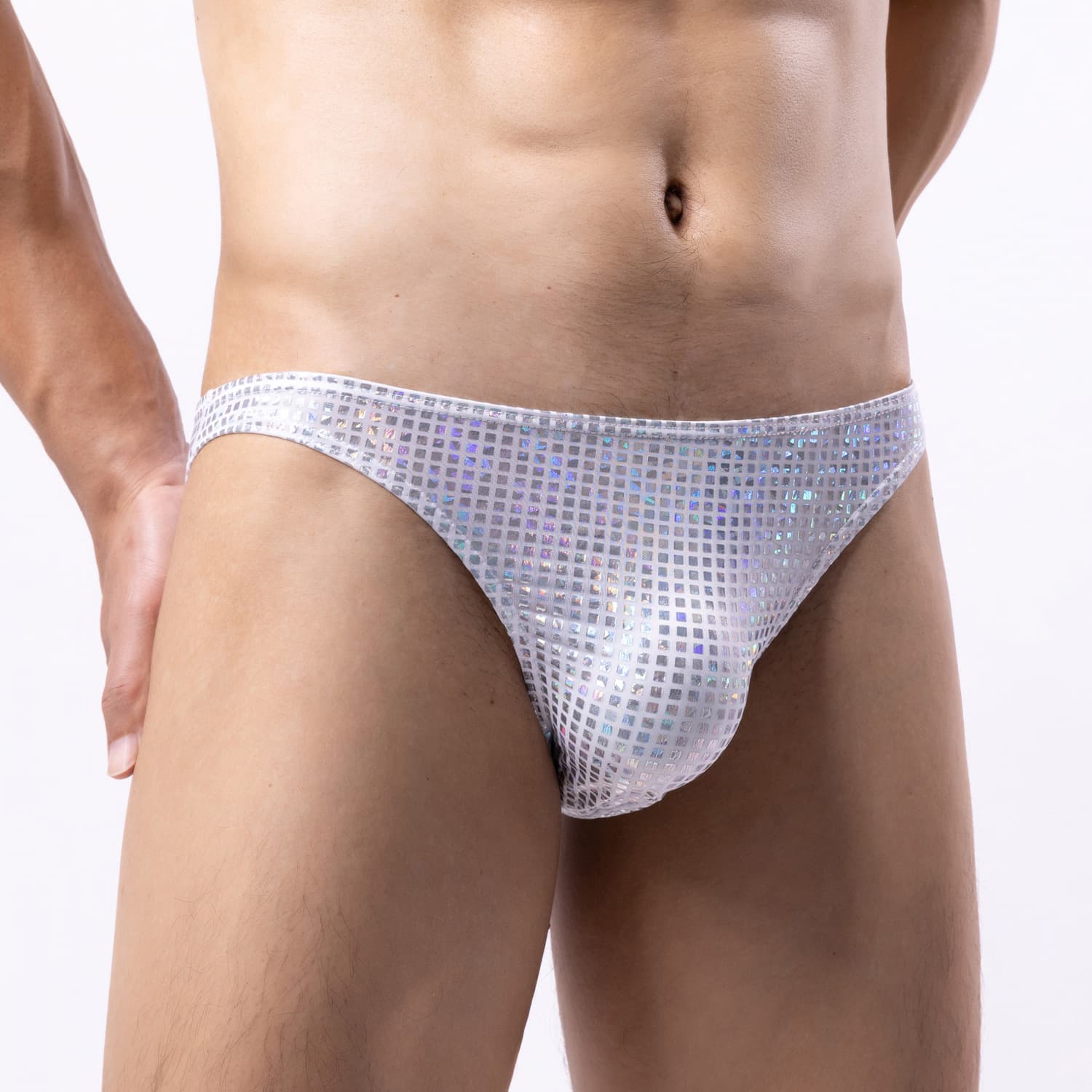 Calzones tanga de malla transpirable para hombre