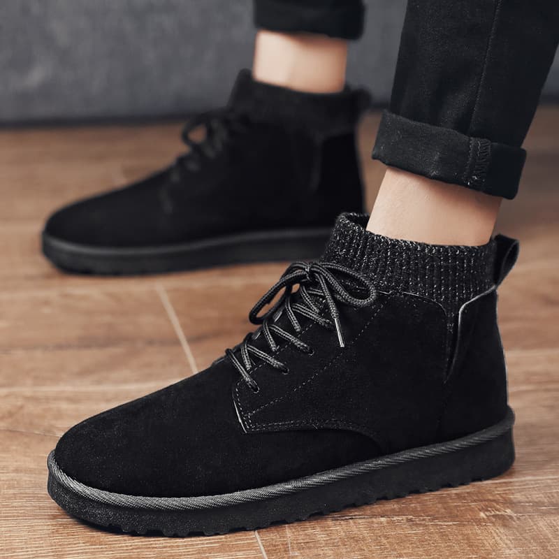 Botas altas de algodón grueso para hombre