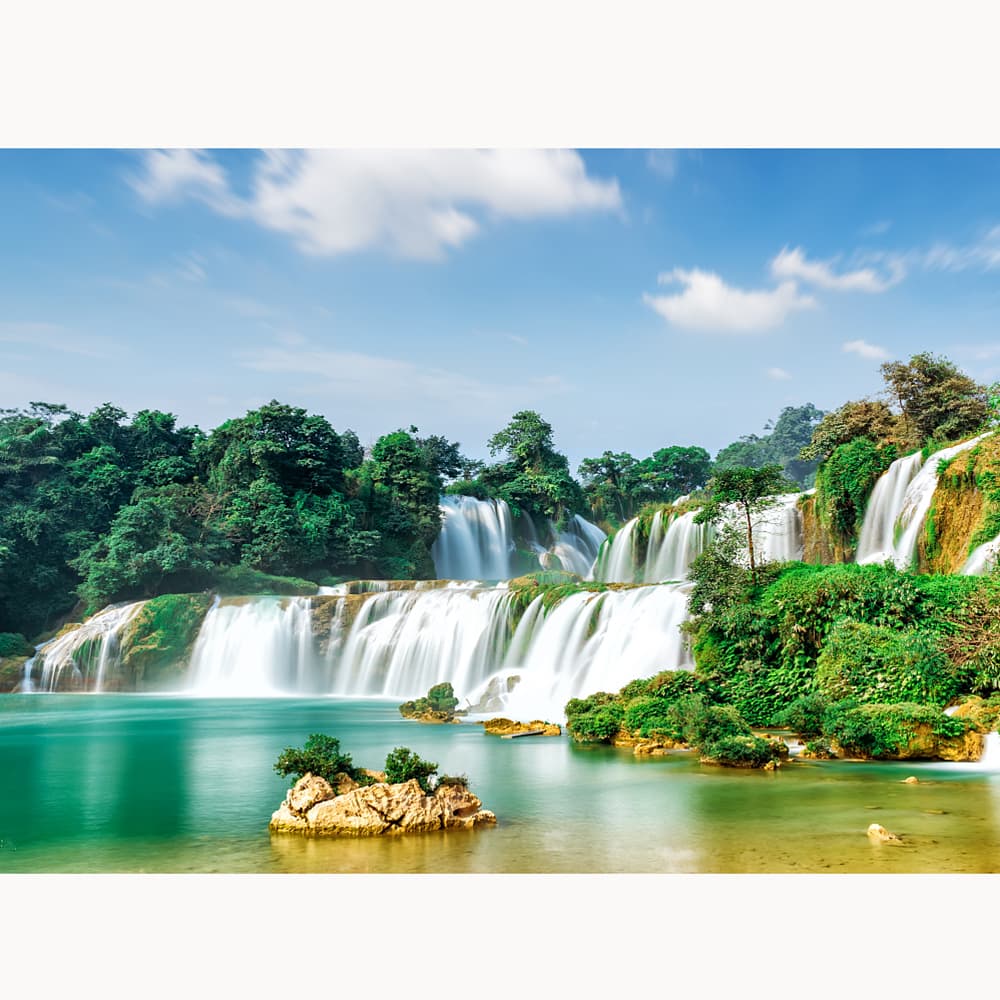 Kit de pintura de diamantes, paisaje cascada