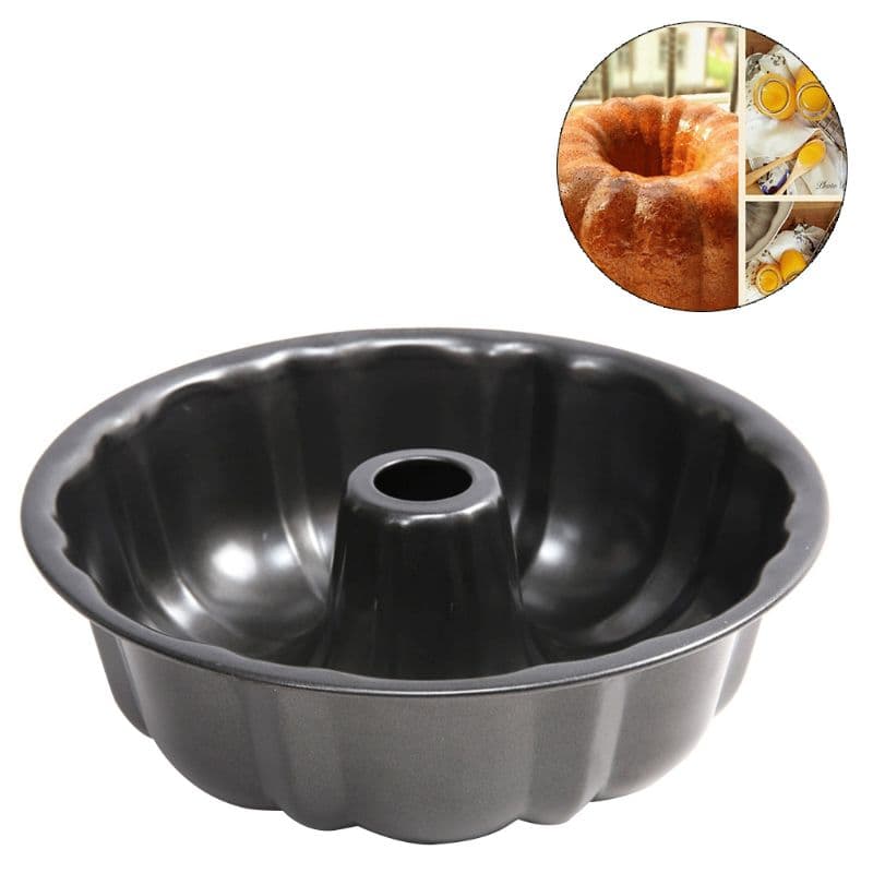Molde para bundt cake con forma de calabaza, antiadherente