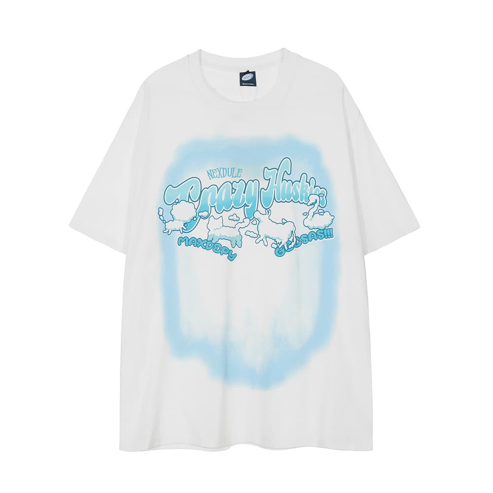 Camiseta para hombre con estampado abstracto animal