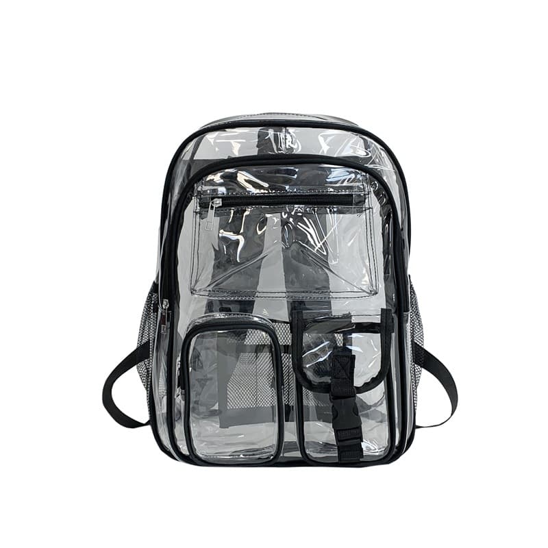 Mochila transparente de PVC con gran capacidad