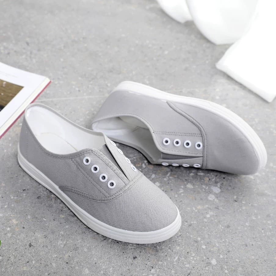 Zapatos casual de lona con suela plana