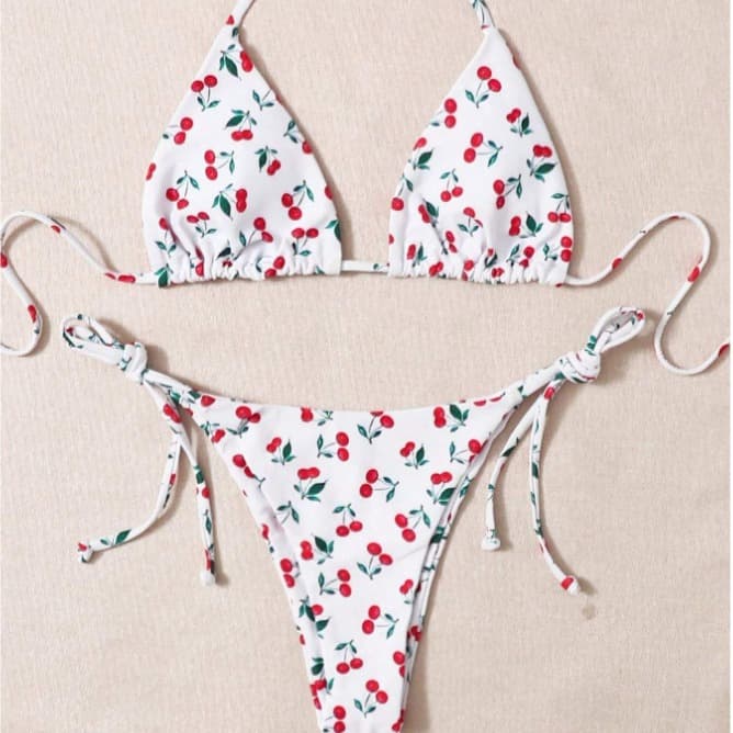 Bikini tipo halter para vacaciones y playa