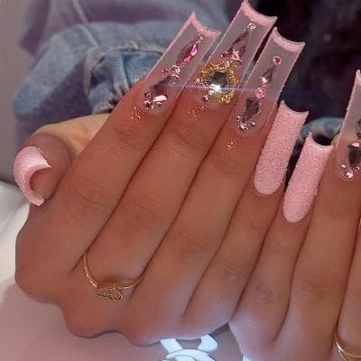Parches de uñas postizas francesas