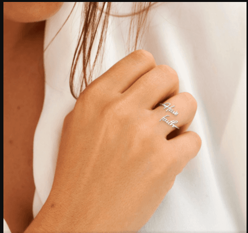 Anillo de moda de acero inoxidable con estilo asiático
