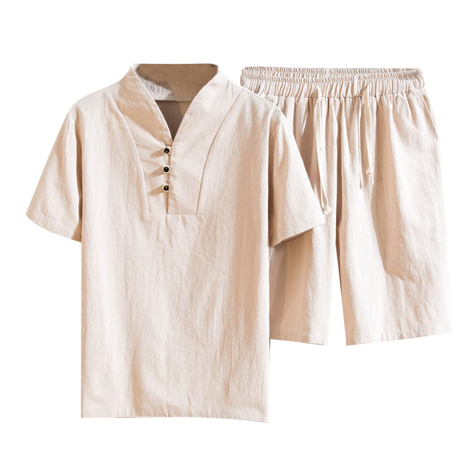Conjunto de verano con camiseta y pantalón corto de algodón