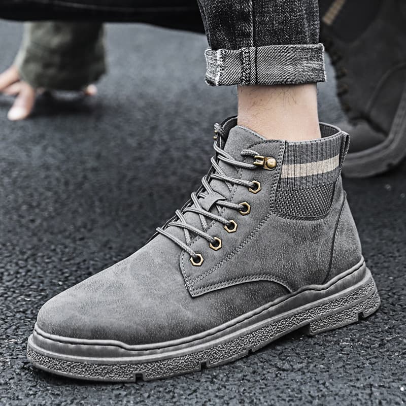 Zapatos altos estilo coreano trendy para hombre