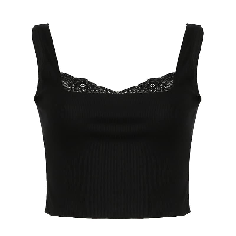 Camisola con tirantes finos color sólido