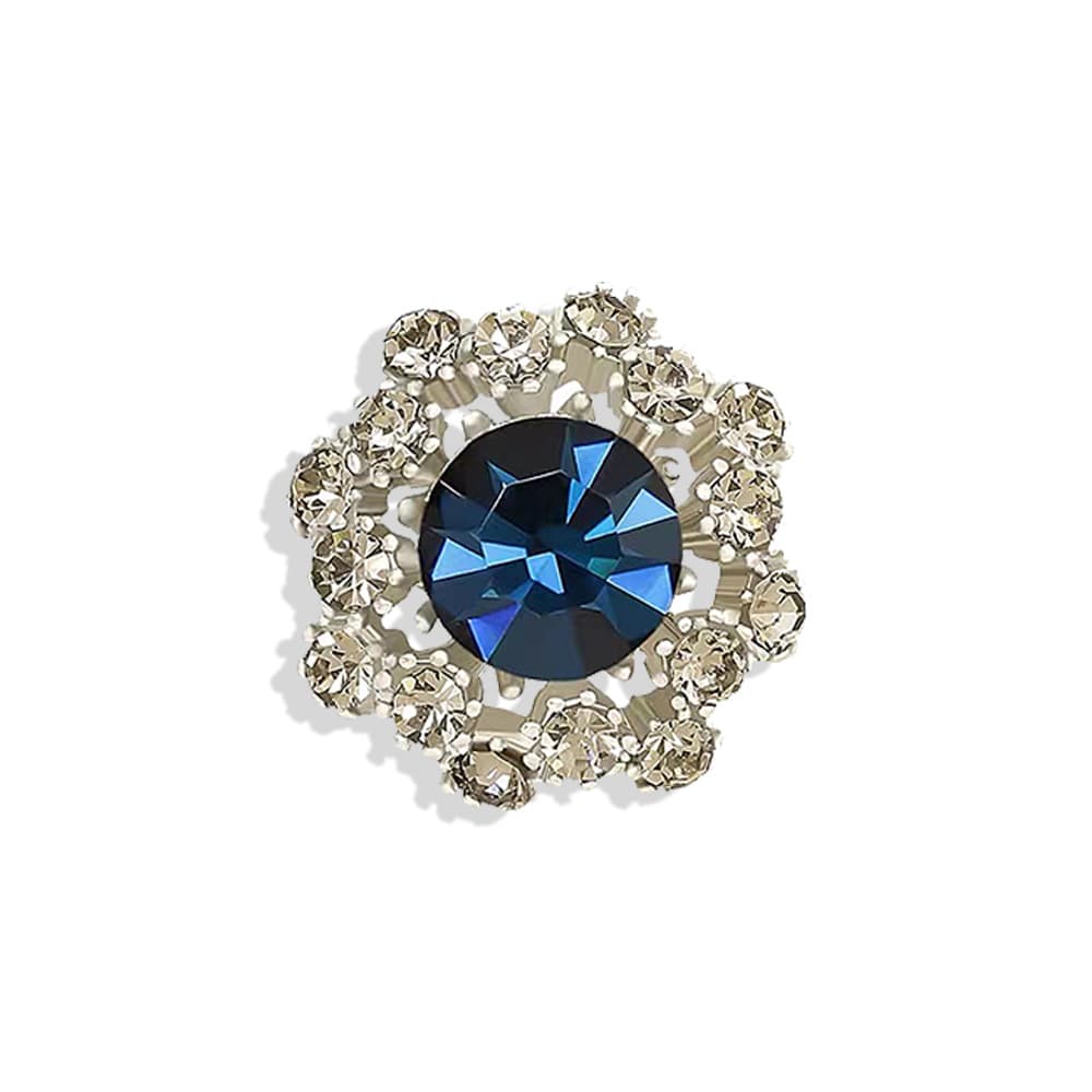 Broche de cristal con forma de flor