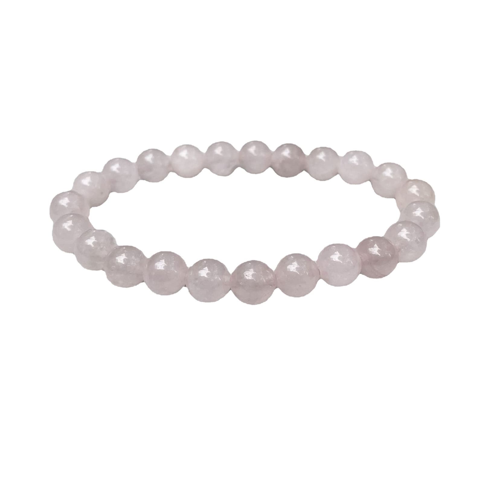Pulsera de piedra de rosa 19 cm