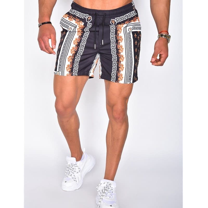 Pantalones de playa casuales con estampado y secado rápido
