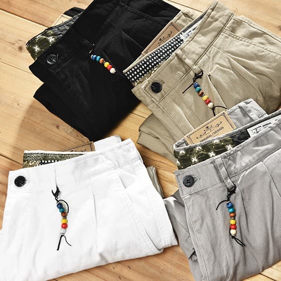 Shorts de algodón casual liso primavera y verano
