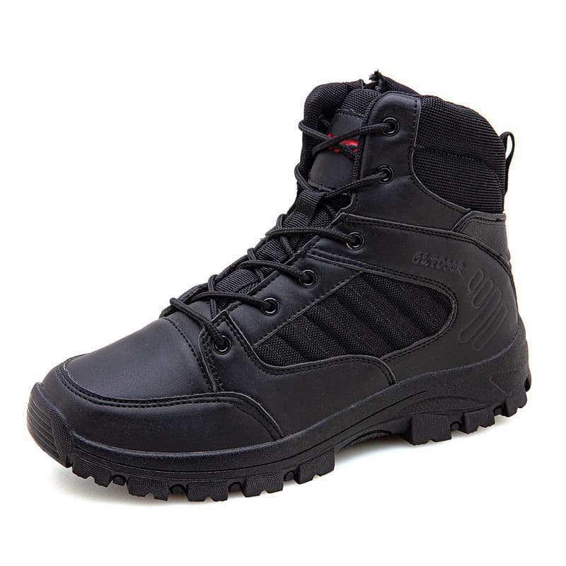 Botas de excursionismo altas con diseño camuflaje