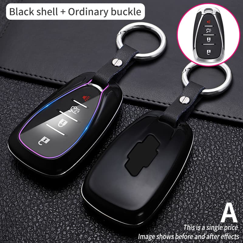 Funda de llave de auto en fibra de carbono simple