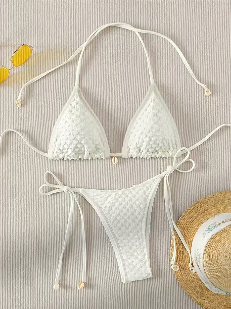 Bikini de dos piezas blanco